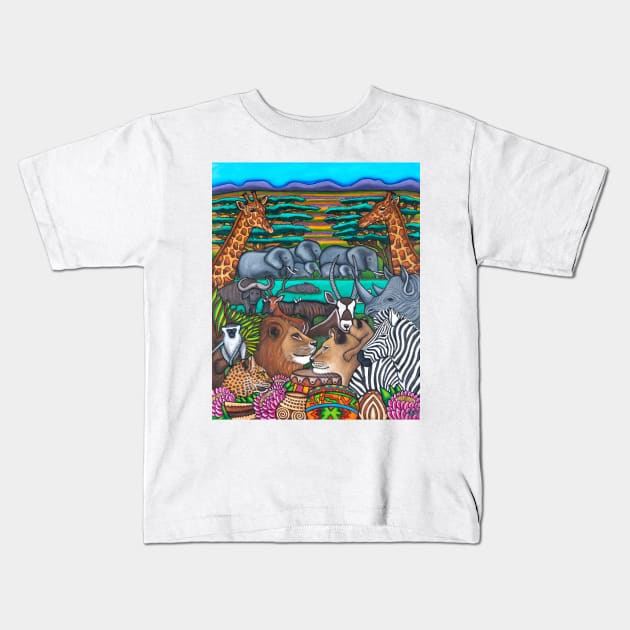 Colours of Africa Kids T-Shirt by LisaLorenz